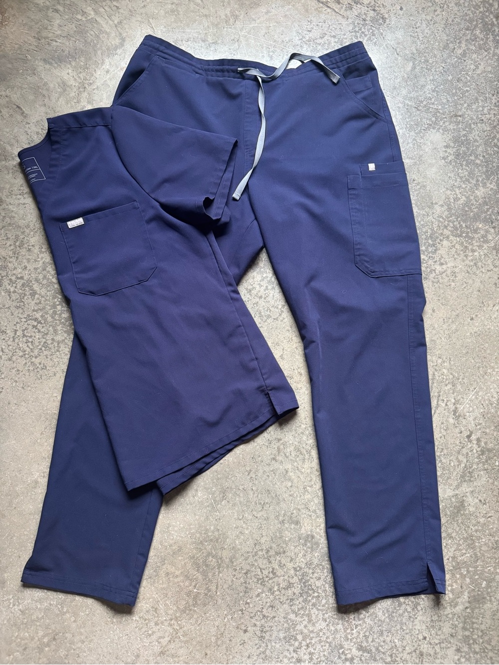 Figs Scrubs SET in Navy Blue